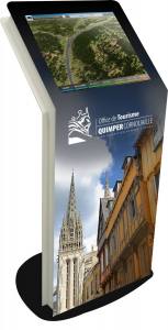 La borne interactive tactile "Laissez-vous conter Quimper", Quimper 3D