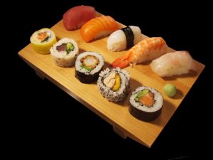 Plateau de sushi du restaurant Abalone Sushi de Quimper