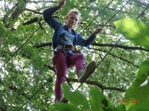 Accrobranche at the Bonobo parc in Quimper