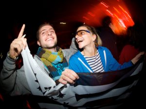 Divertimento a Quimper, Finistère, Bretagna