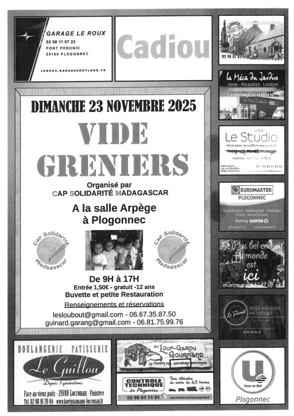Vide grenier madacascar Plogonnec 23-11