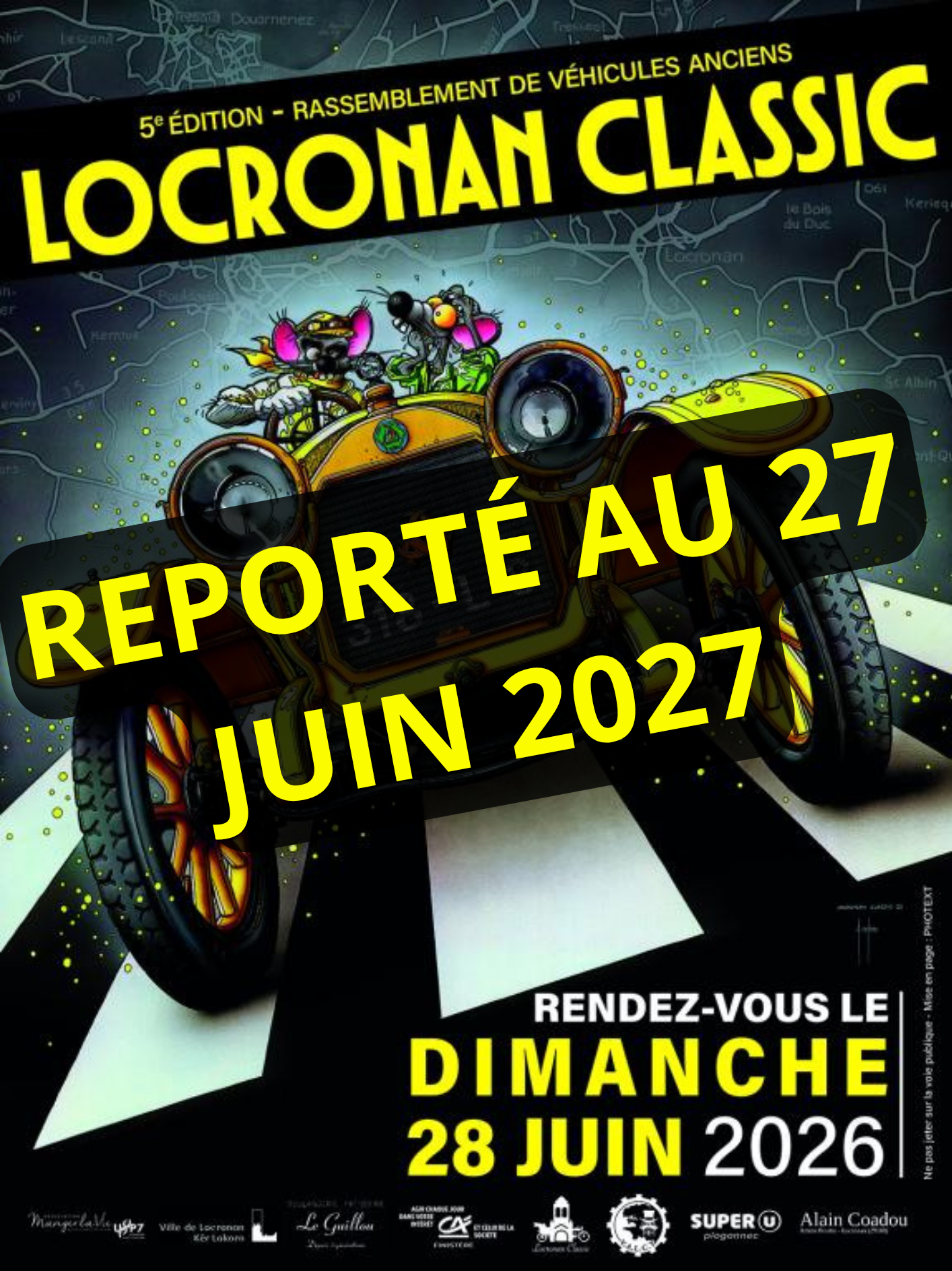 LOCRONAN CLASSIC REPORTÉ AU 27 JUIN 2027