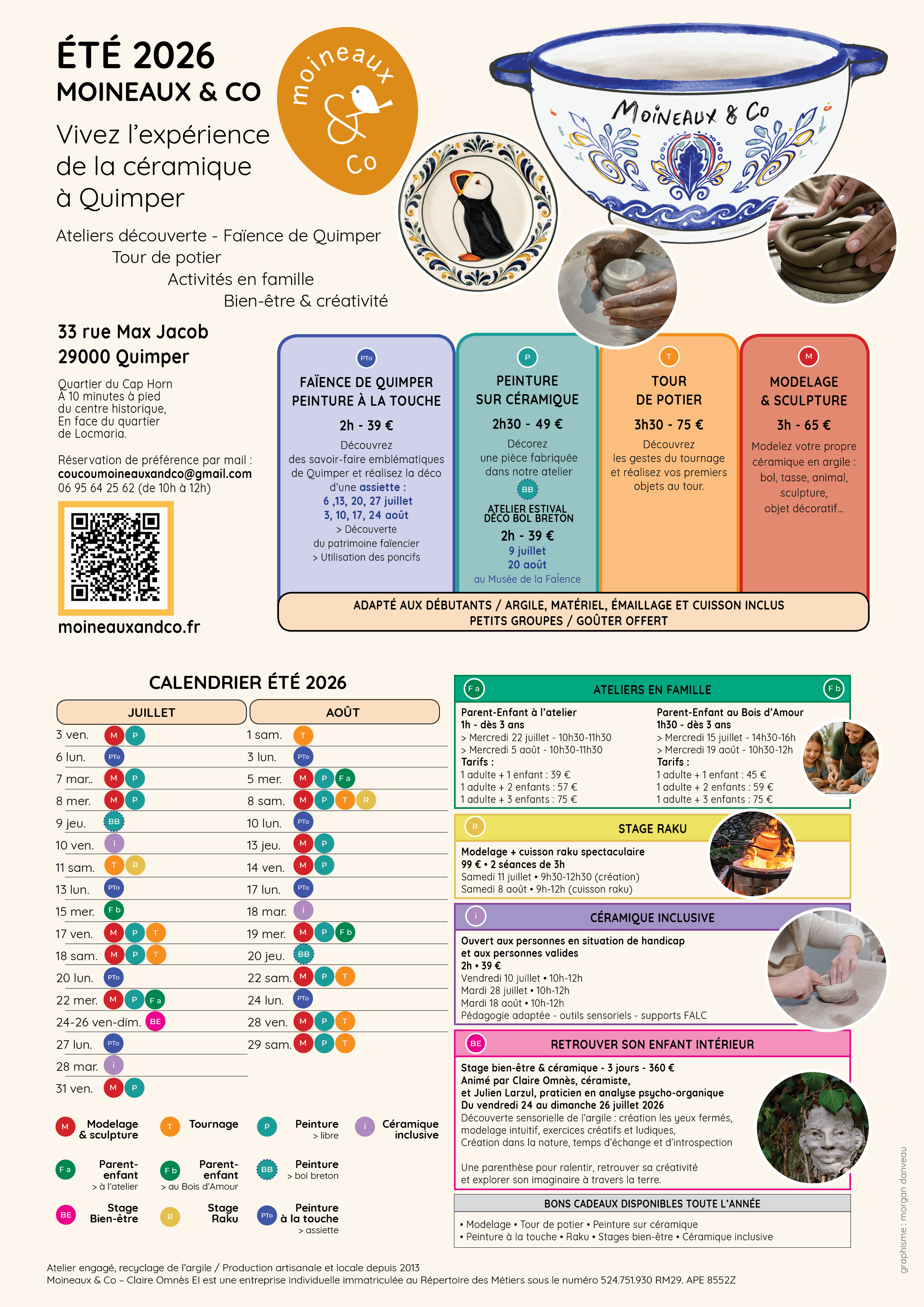 Flyer été 2026 Moineaux & Co Version pour réseaux sociaux